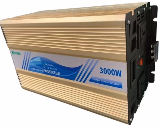 3000W/3kw 12V/24V/48V DC para AC 110V/120V/220V/230V Inversor de energia solar de onda senoidal pura